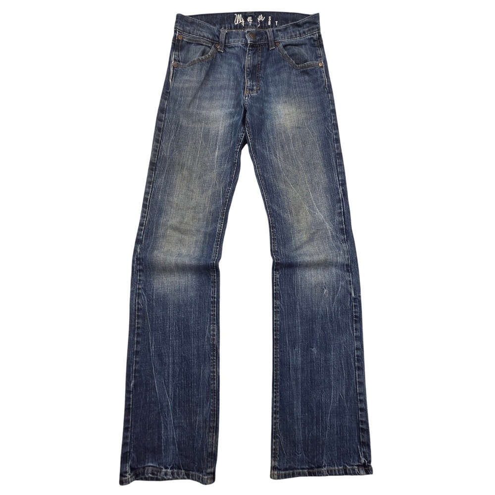 Wrangler Retro Slim Fit Bootcut Jeans 77MWZHN Blue Denim Mens 29x36